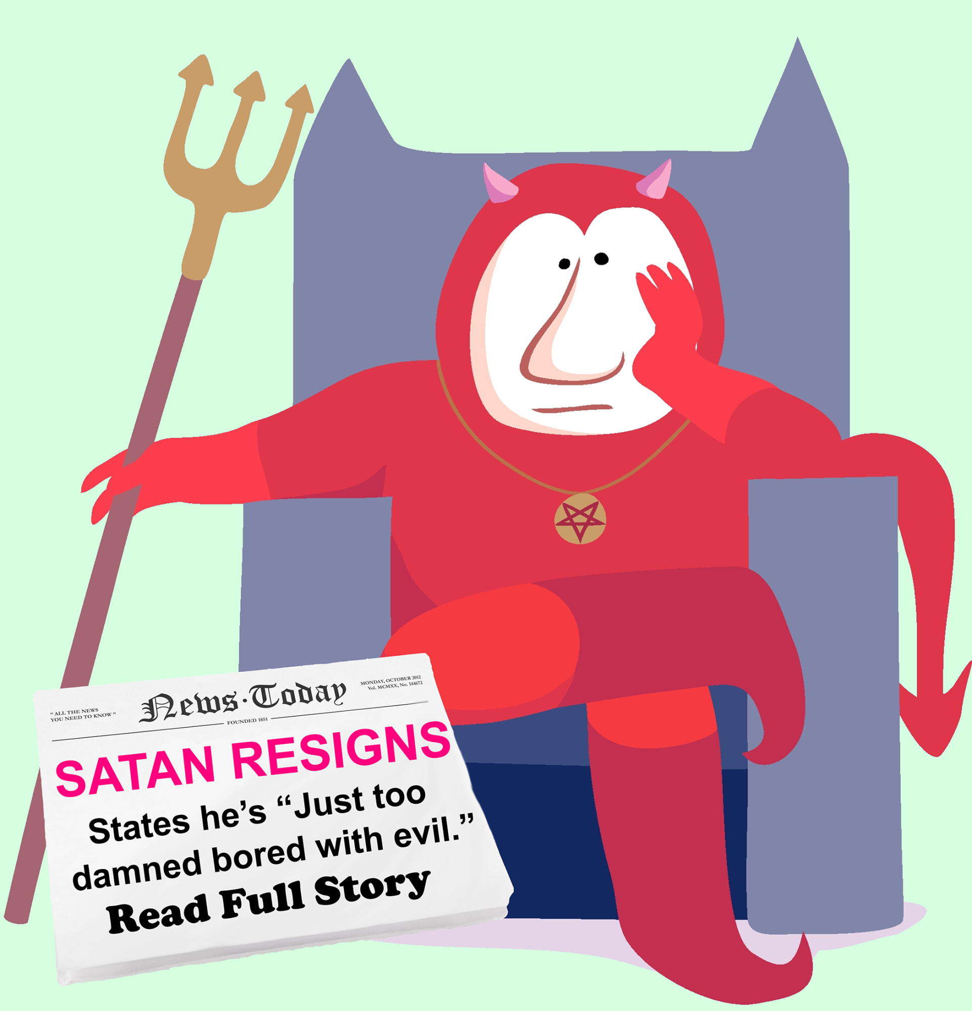 Satan Steps Down As Devil