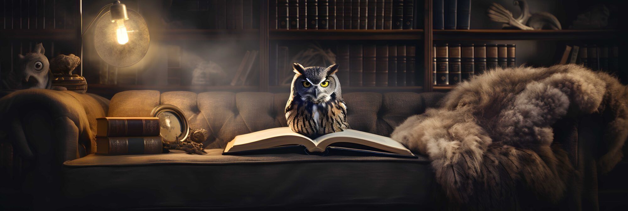 Owl On Book